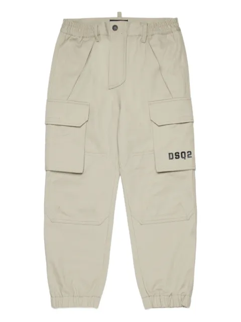 DSQUARED2 KIDS log-print cargo trousers