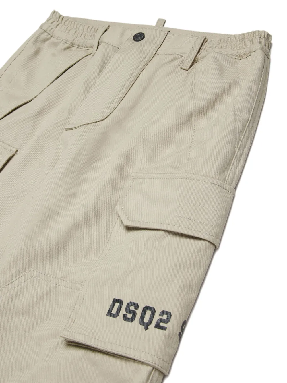 DSQUARED2 KIDS Cargo broek met logoprint Beige