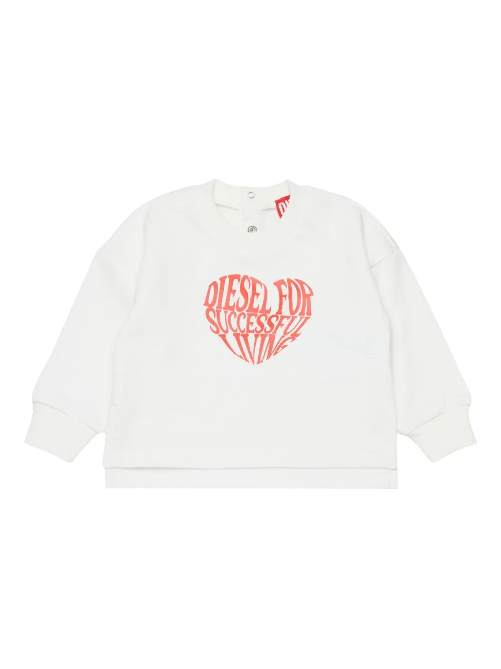 Diesel Kids Svavyb heart-graphic sweatshirt | White | Image 1
