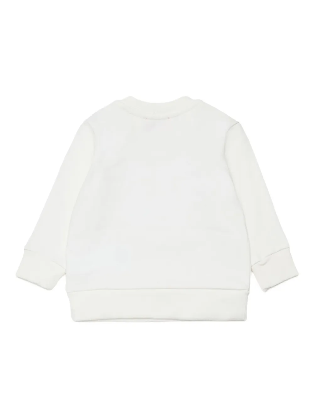 Diesel Kids Swirb sweater met grafische print Wit