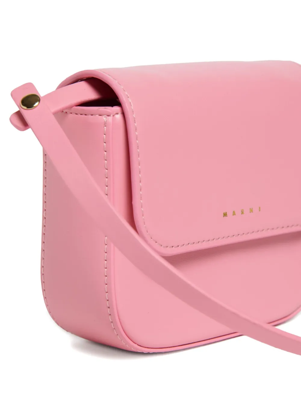 Marni Kids Punk schoudertas met verstelbaar bandje en logo Roze