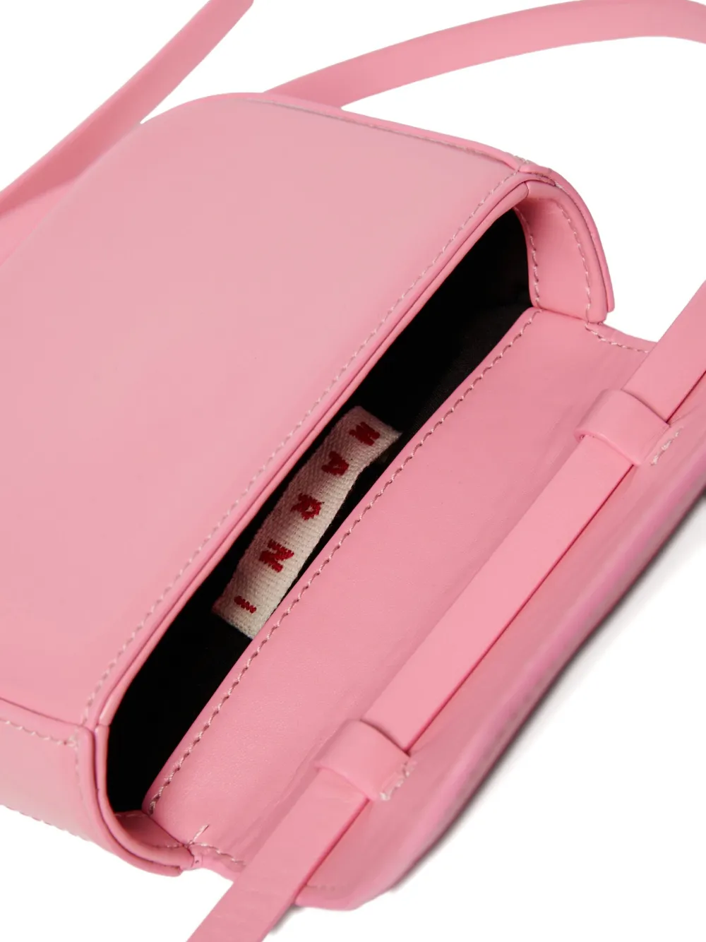 Marni Kids Punk schoudertas met verstelbaar bandje en logo Roze