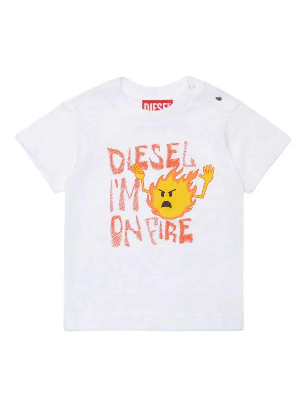 Diesel Kids T-shirt con stampa - Bianco