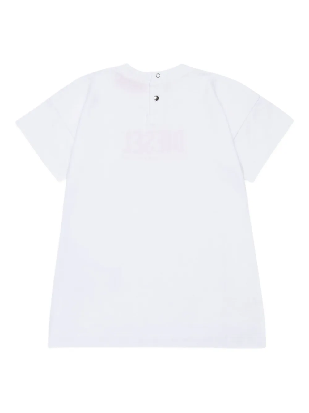 Diesel Kids T-shirt met logoprint Wit
