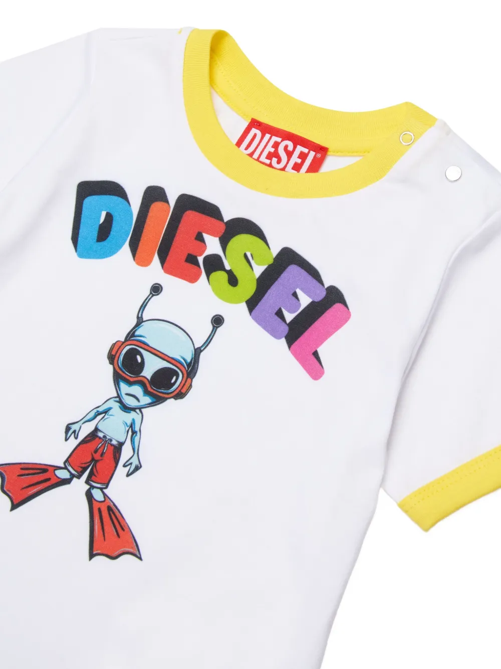 Diesel Kids Mtirulb Graphic-print T-shirt - White 