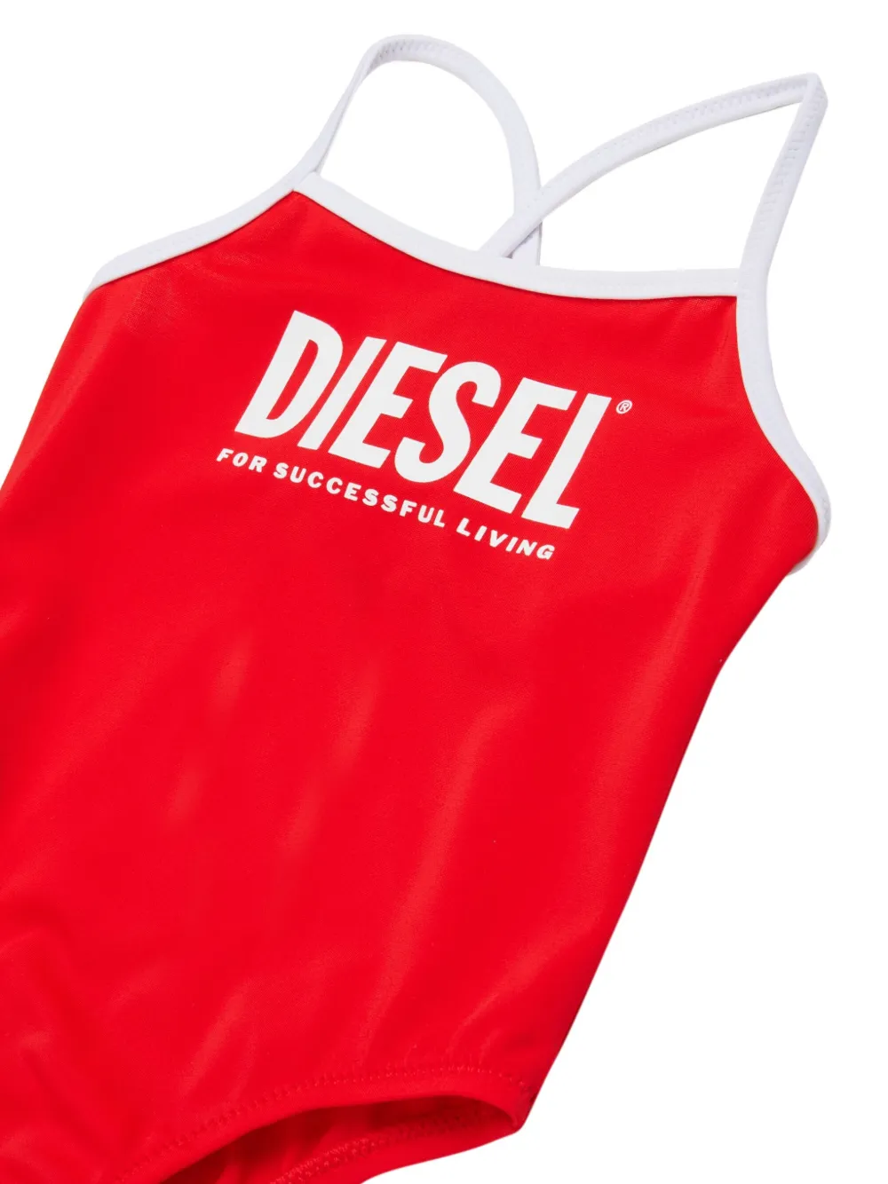  Diesel Kids Midib Criss-cross Swimsuit - Red 
