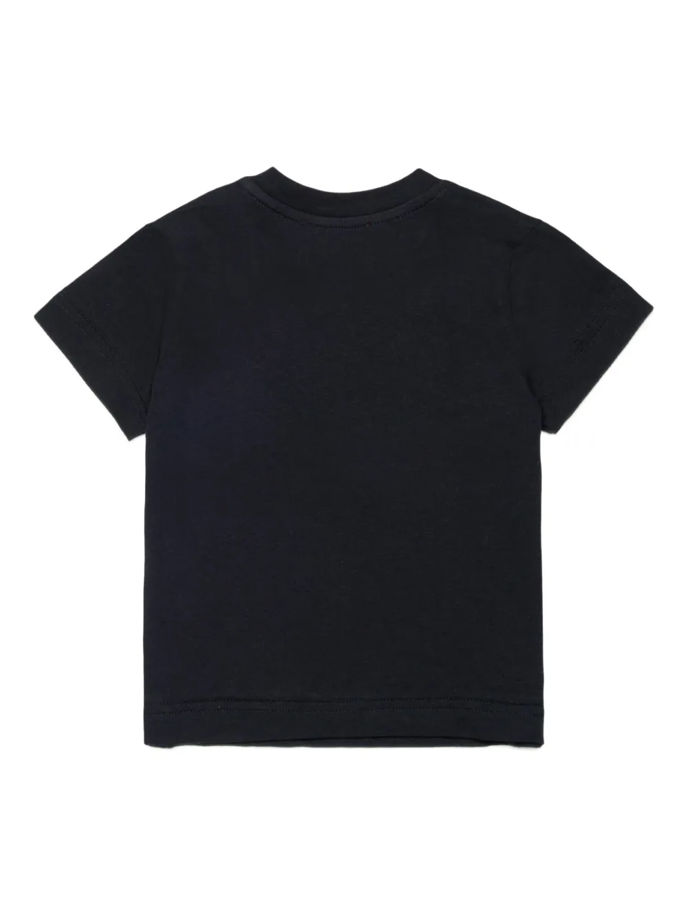 Diesel Kids T-shirt met vlammenlogo - Zwart