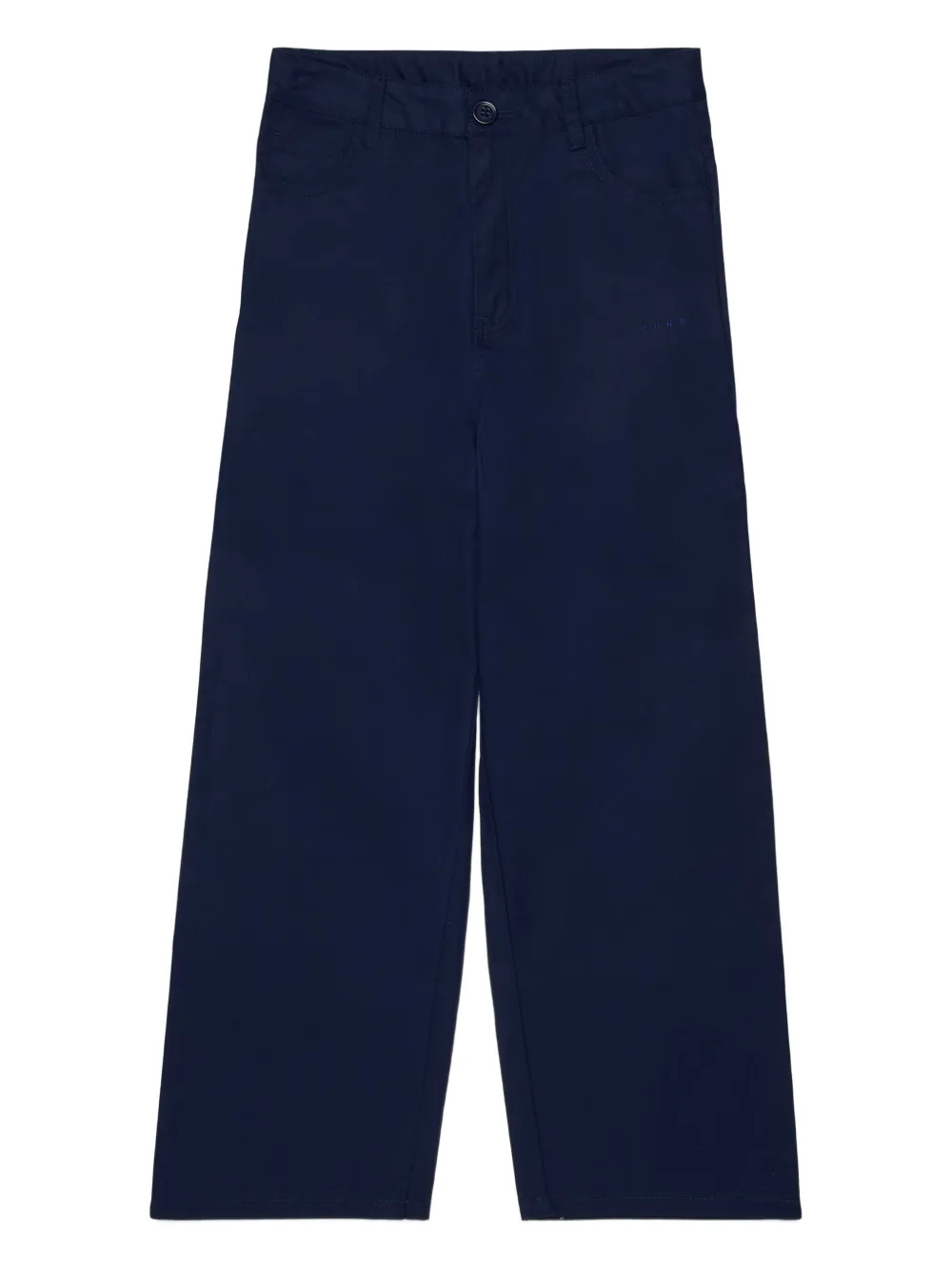 Marni Kids Pantaloni con logo - Blu