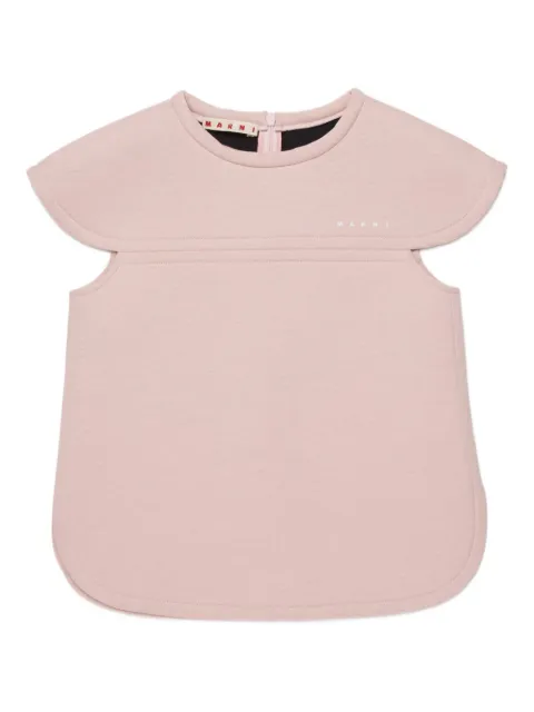 Marni Kids logo-print blouse