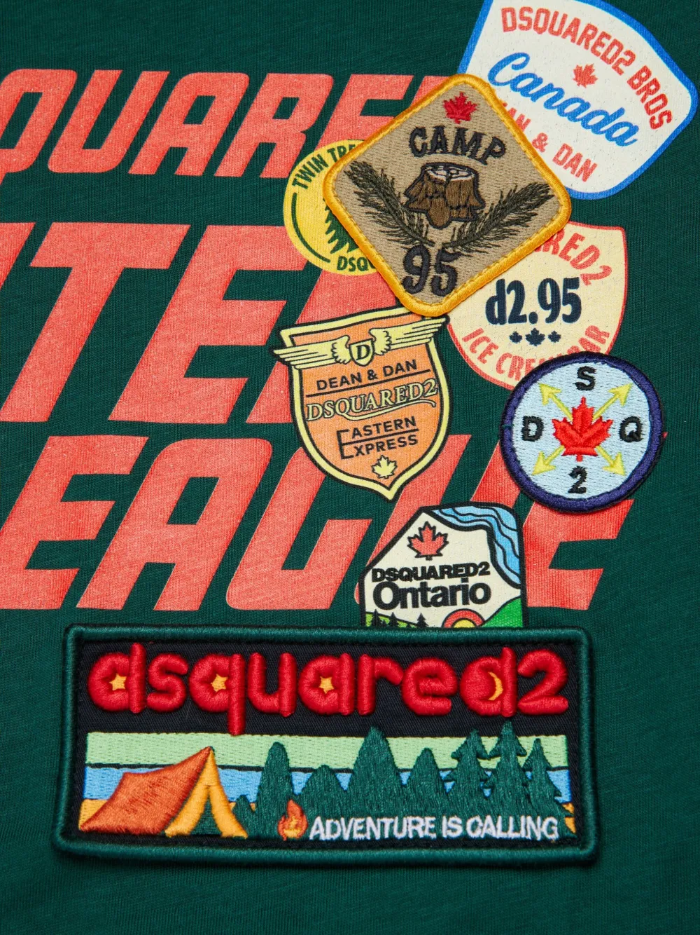 Dsquared2 Logo Patch T-shirt In Multi