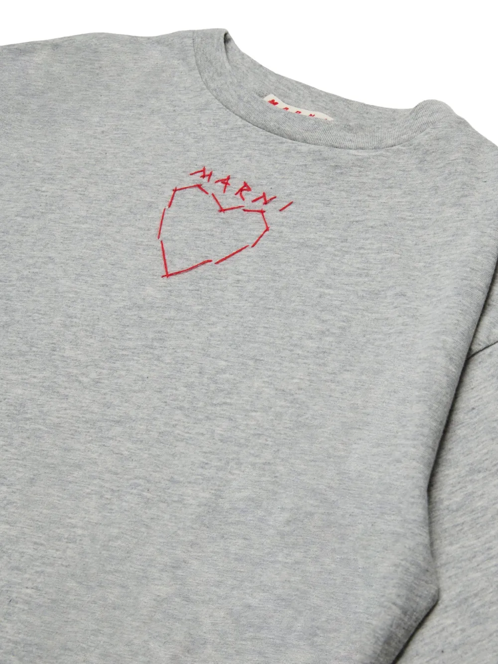 Marni Kids Katoenen T-shirt Grijs