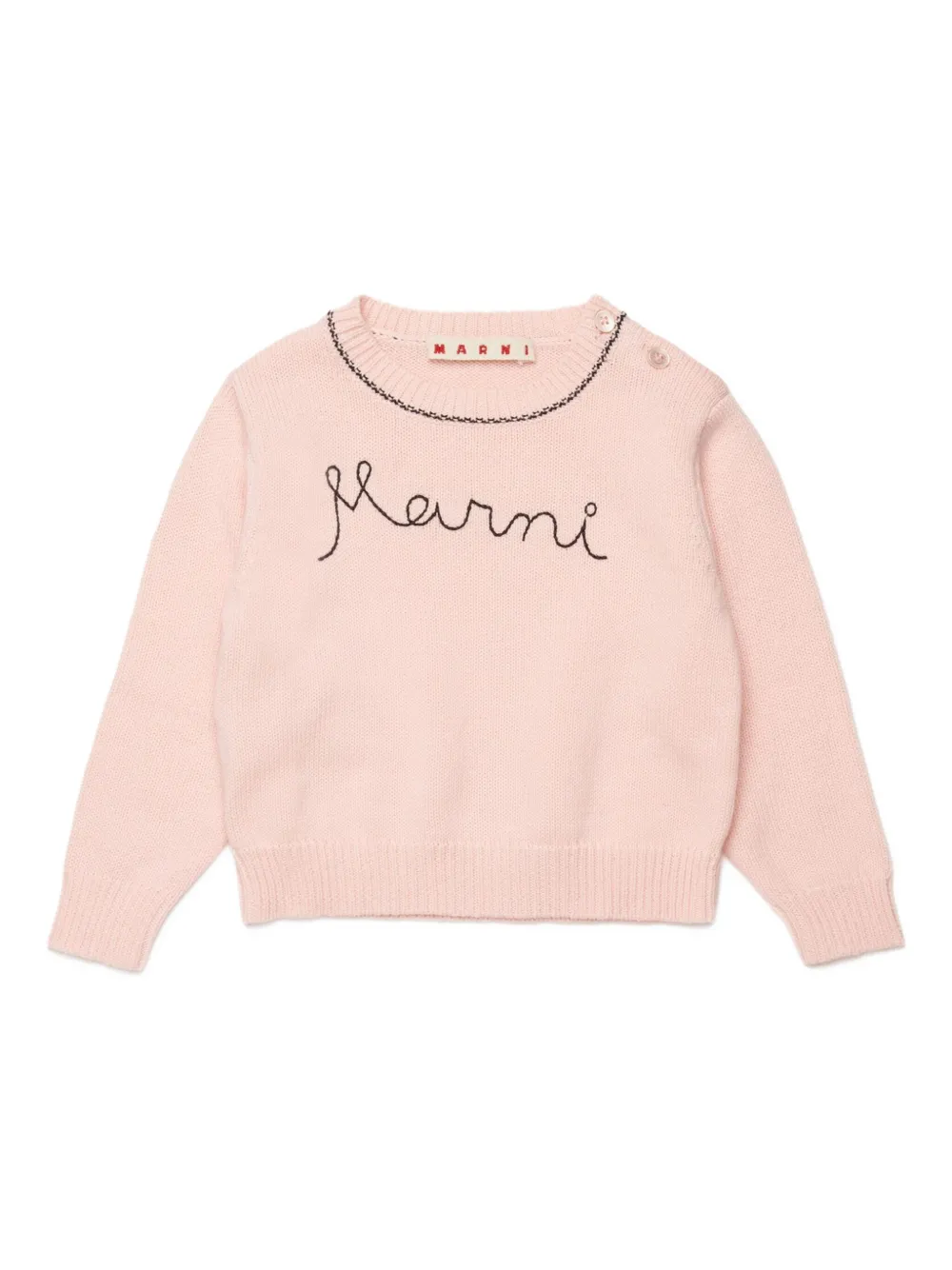 Marni Kids Maglione con ricamo - Rosa