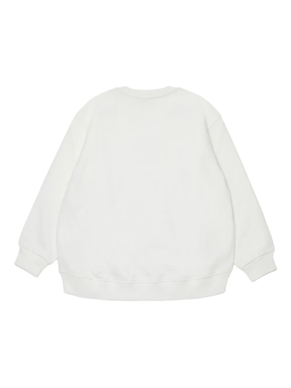 Diesel Skiprys Embroidered-logo Sweatshirt In White