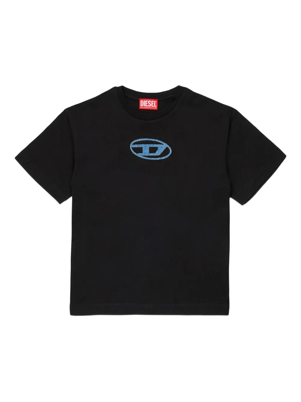 Diesel Logo-detail Cotton T-shirt In Black