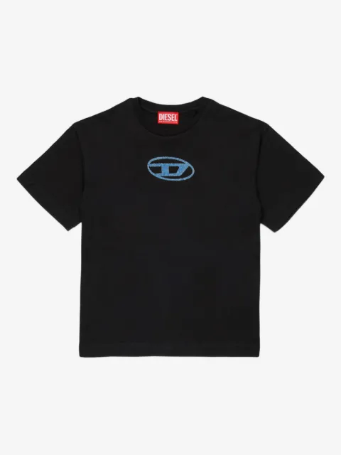Diesel Kids playera de algodón con detalle del logo