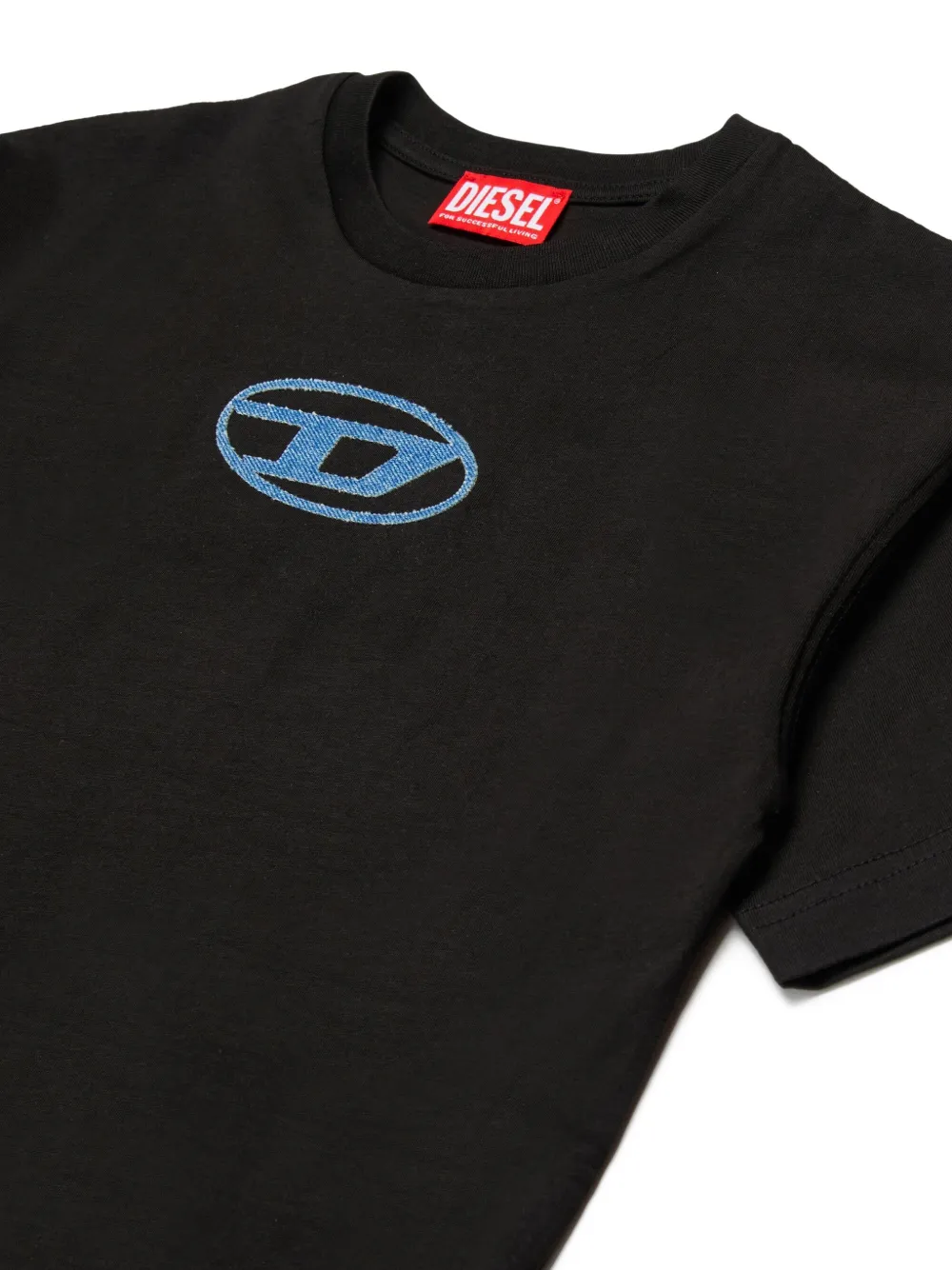 Diesel Logo-detail Cotton T-shirt In Black