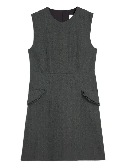 Jil Sander lace-trim pocket mini dress