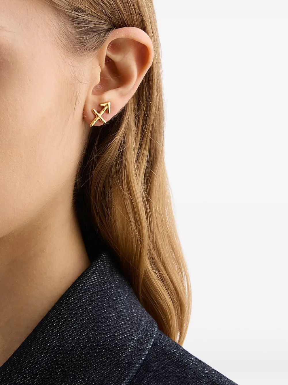 Jil Sander Zodiac-sign Earring In Gold