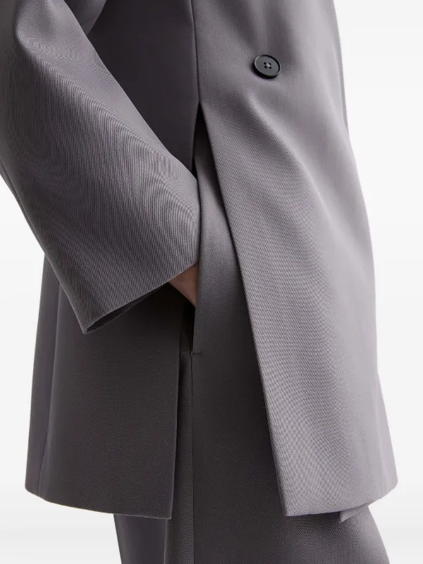 Jil Sander Wool Gabardine Tailored Jacket | Grey | FARFETCH