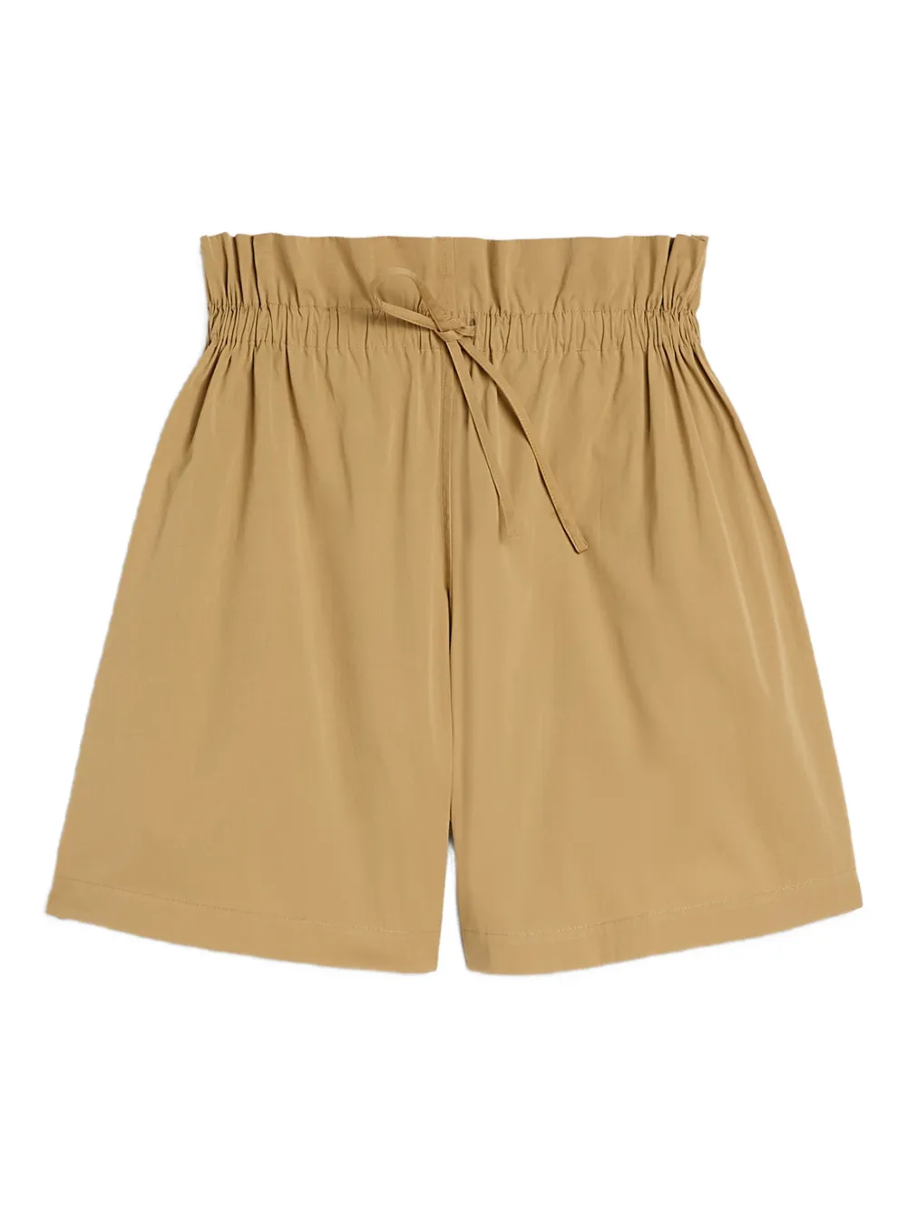 Jil Sander Katoenen popeline shorts met trekkoord Beige