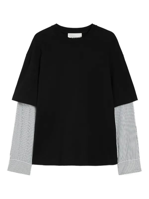 JIL SANDER ブラック 長袖Tシャツ Jil Sander ロングTシャツ | ブラック | FARFETCH JP
