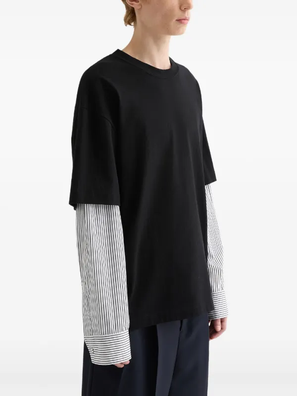 JIL SANDER ブラック 長袖Tシャツ Jil Sander ロングTシャツ | ブラック | FARFETCH JP