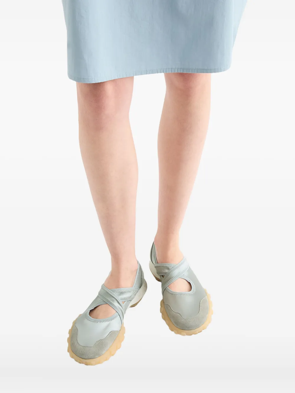 Jil Sander Moon ballerina met ronde neus Blauw