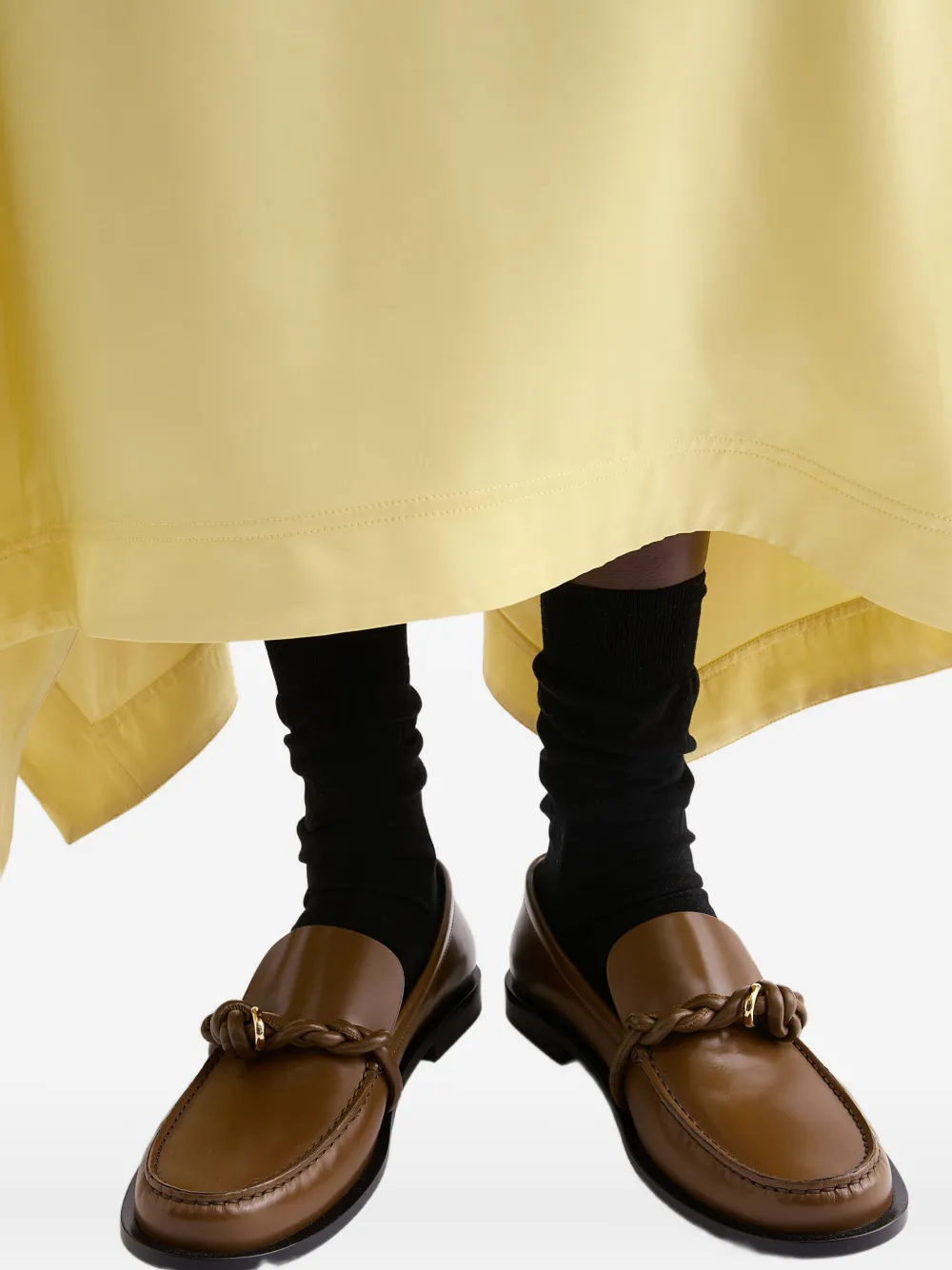 Jil Sander Tangle loafers Bruin