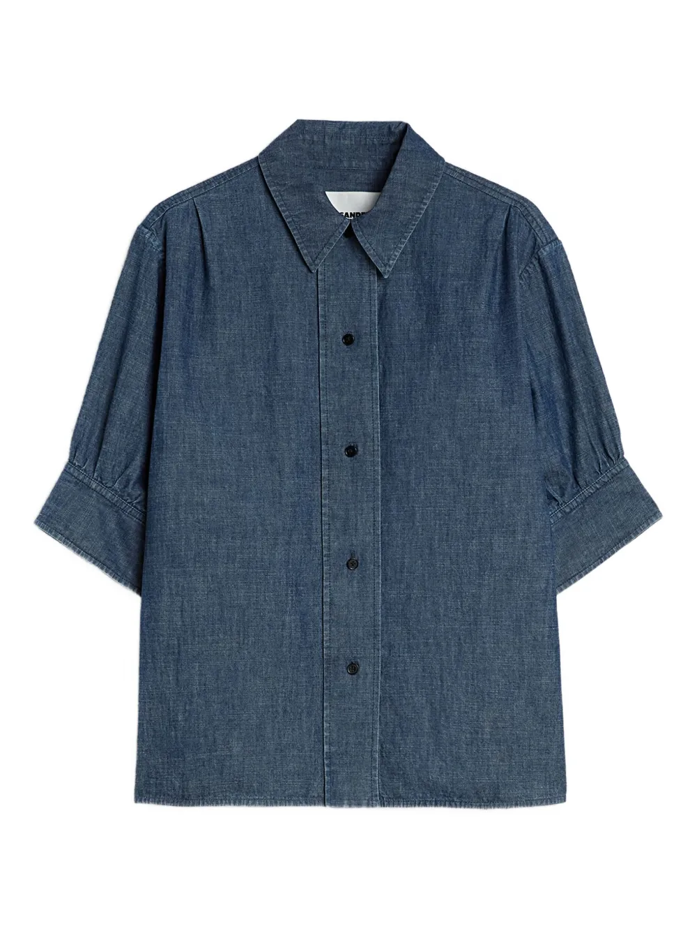 Jil Sander Camicia con arricciatura - Blu