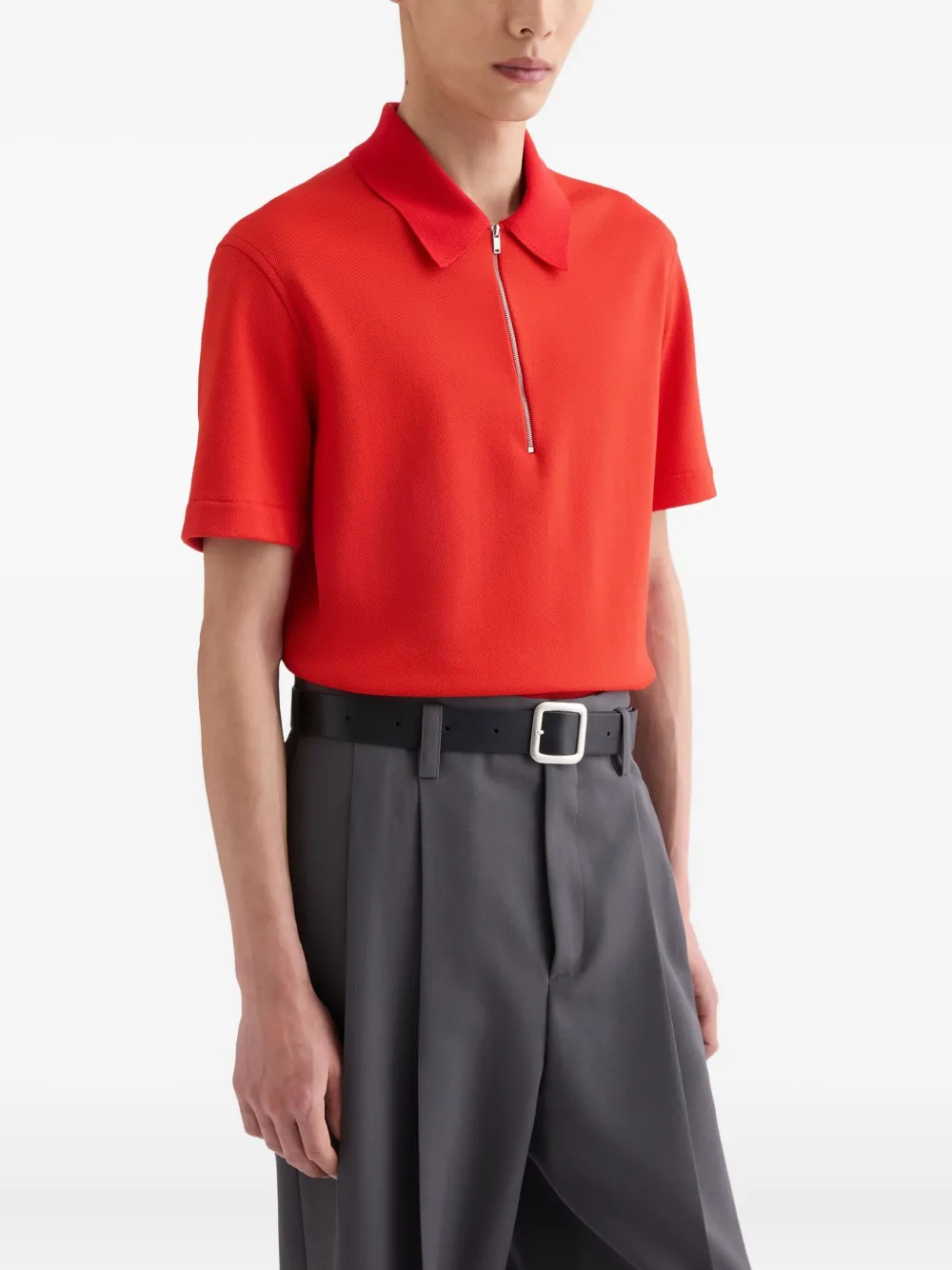 Jil Sander Katoenen poloshirt Rood