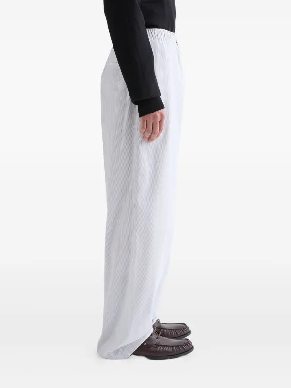 Jil Sander elasticated-waistband Cotton Trousers | White | FARFETCH GE