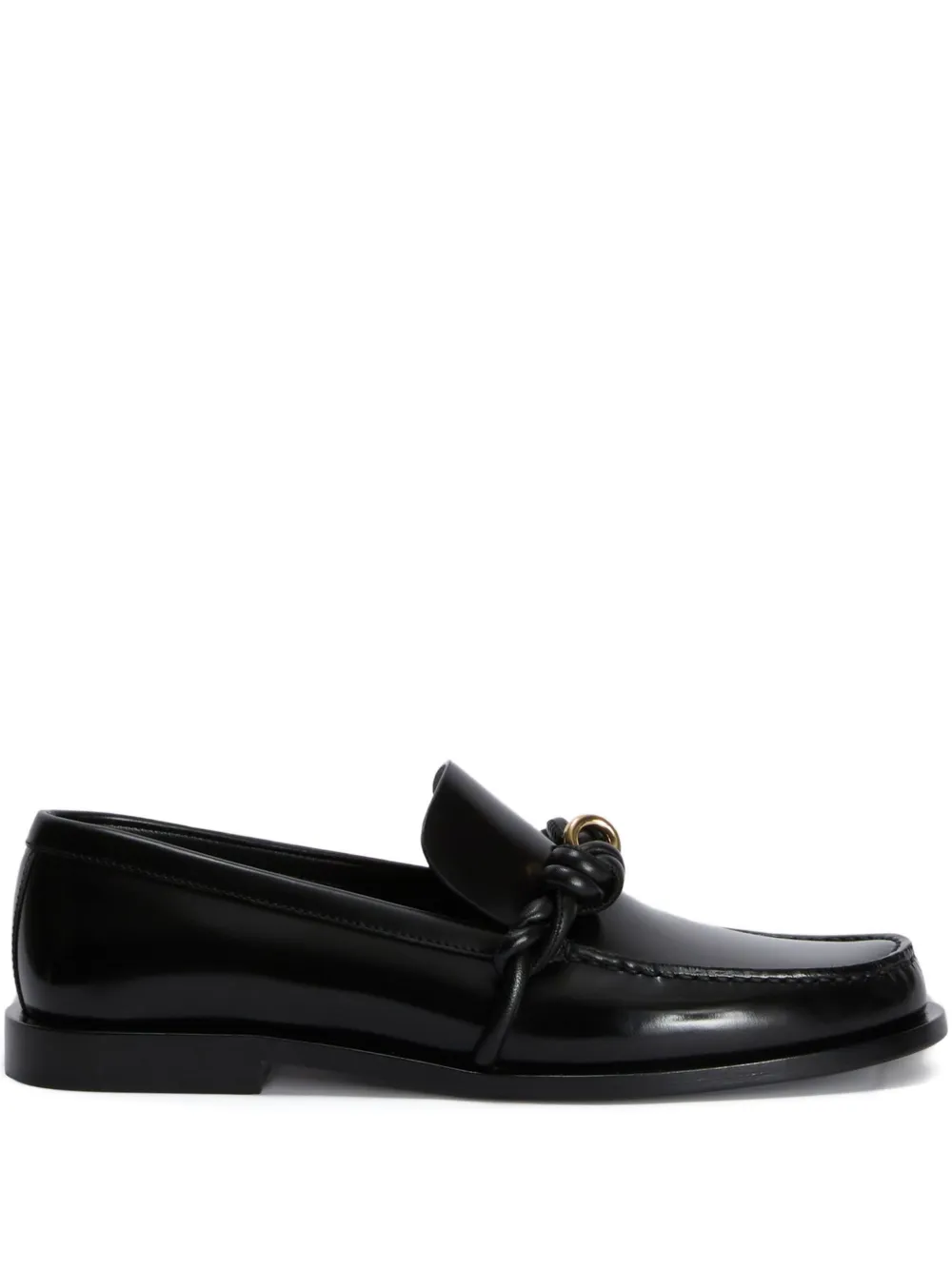 Jil Sander Tangle Loafers In Black