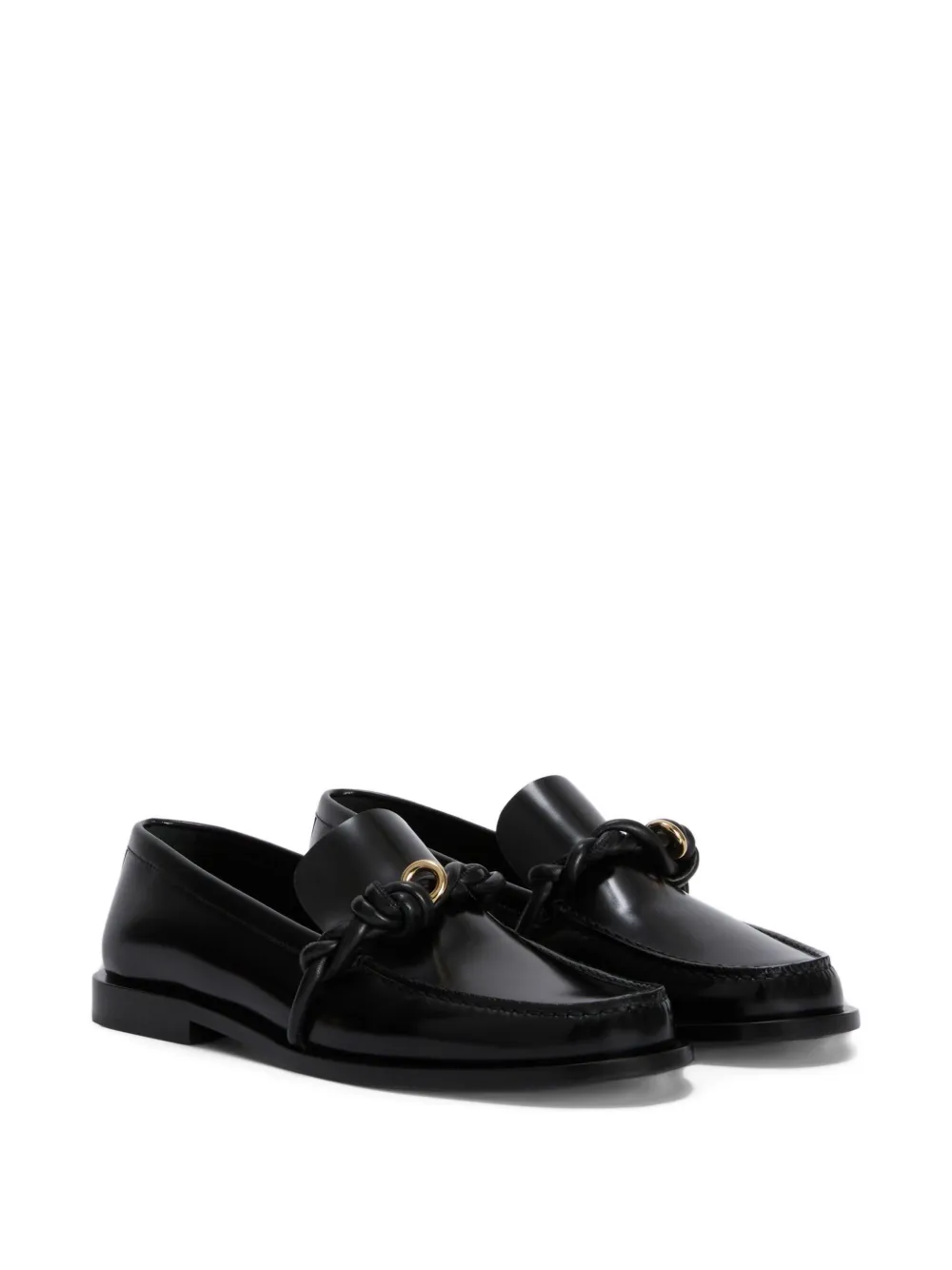Jil Sander Tangle Loafers In Black