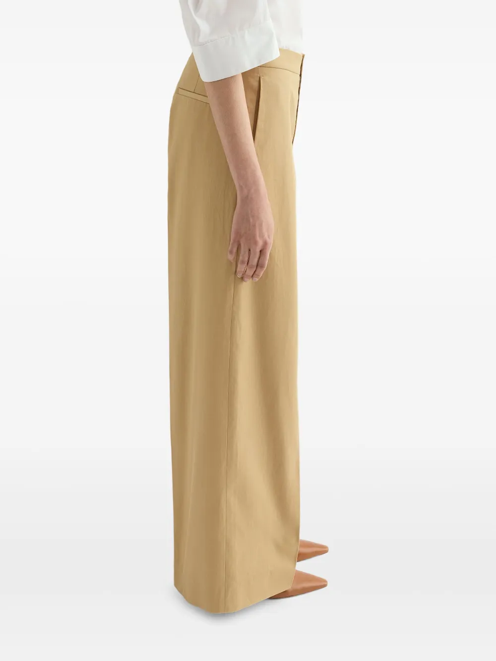 Jil Sander Lichtgewicht katoenen pantalon Beige