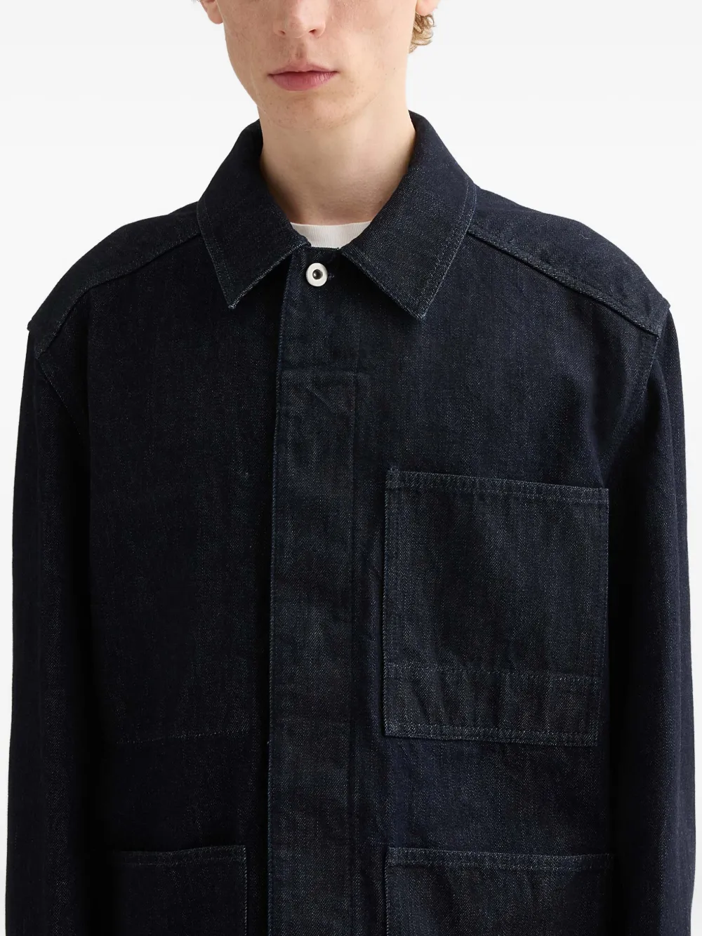  Jil Sander Patch-pocket Overshirt - Blue 