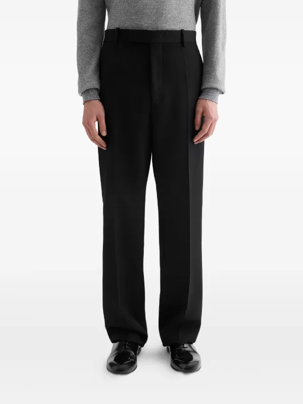 19SS JIL SANDER ウールスラックス 50 Jil Sander ウールパンツ | ブラック | FARFETCH JP