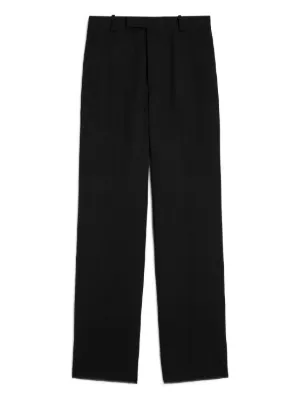 Jil Sander elasticated-waistband Cotton Trousers | Black | FARFETCH RO