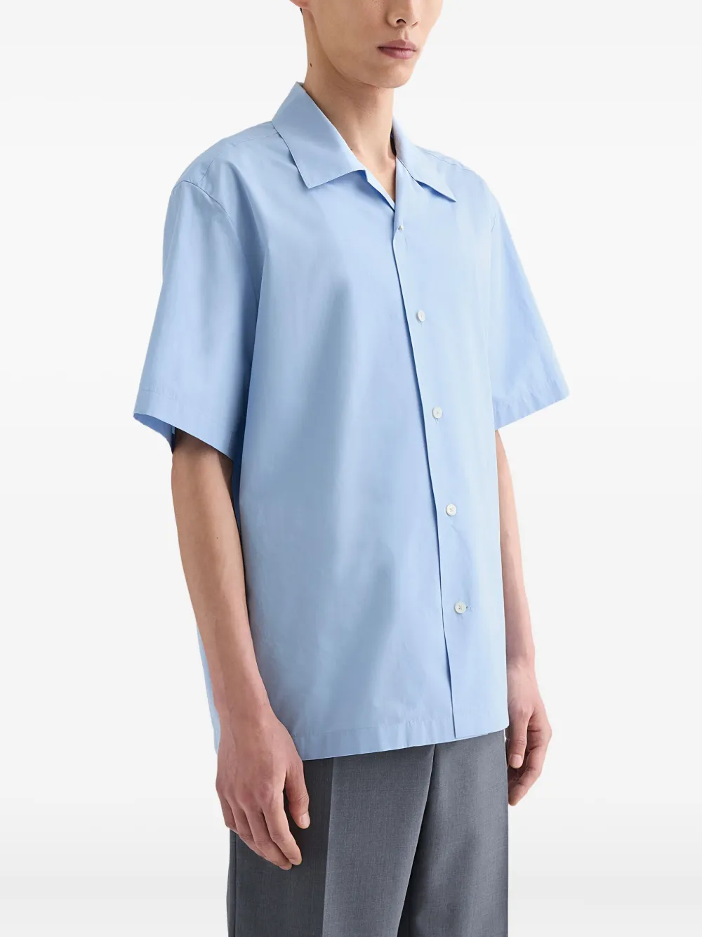 Jil Sander overhemd met korte mouwen - Blauw