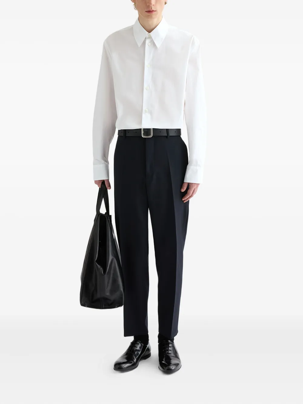 Jil Sander button-up long-sleeve shirt - Wit