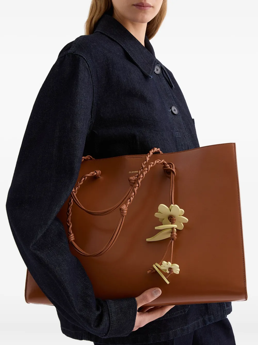 Jil Sander Blossom バイカラーチャーム In Green