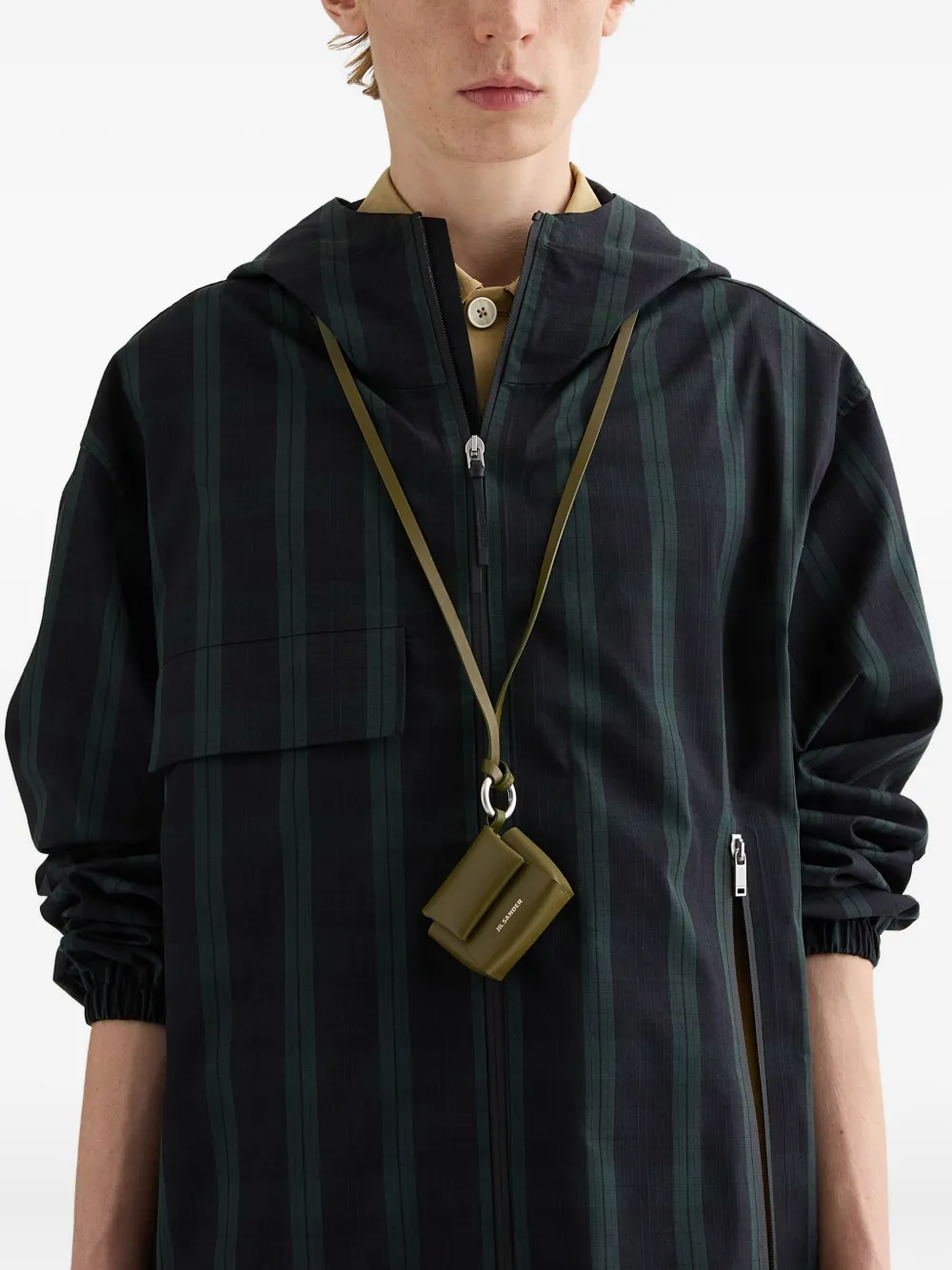 Jil Sander AirPods hoesje met logoprint Groen