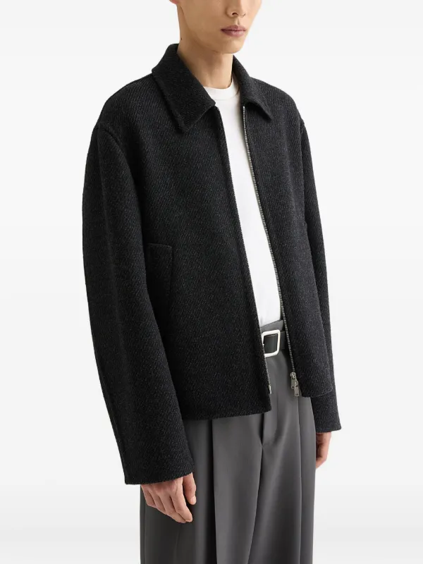 Jil Sander テクスチャード ジャケット | ブラック | FARFETCH JP