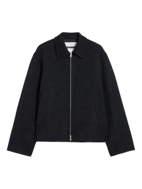 Jil Sander テクスチャード ジャケット | ブラック | FARFETCH JP