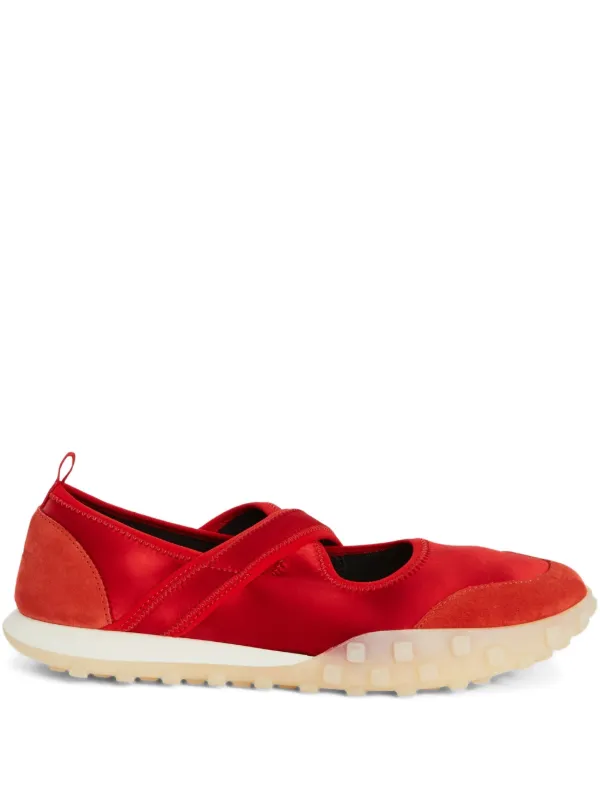 Jil Sander Moon フラットシューズ | レッド | FARFETCH JP