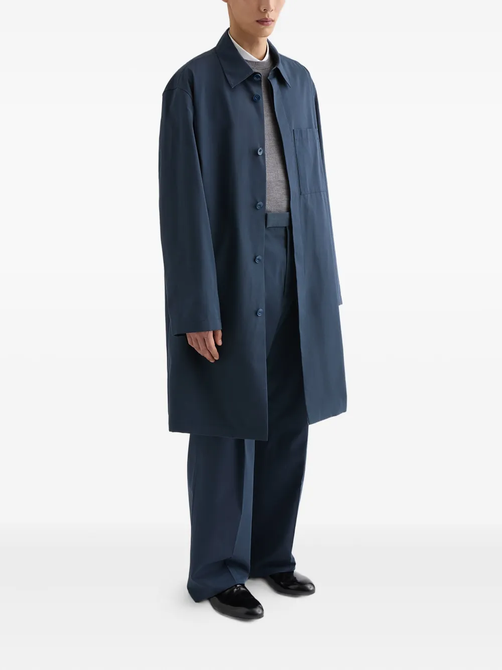 Jil Sander chest pocket poplin coat | Trench Coats  | Image 2