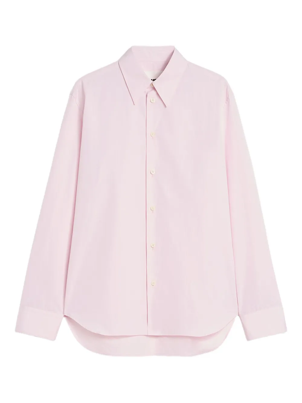 Jil Sander button-up long-sleeve poplin shirt | Pink | Image 1