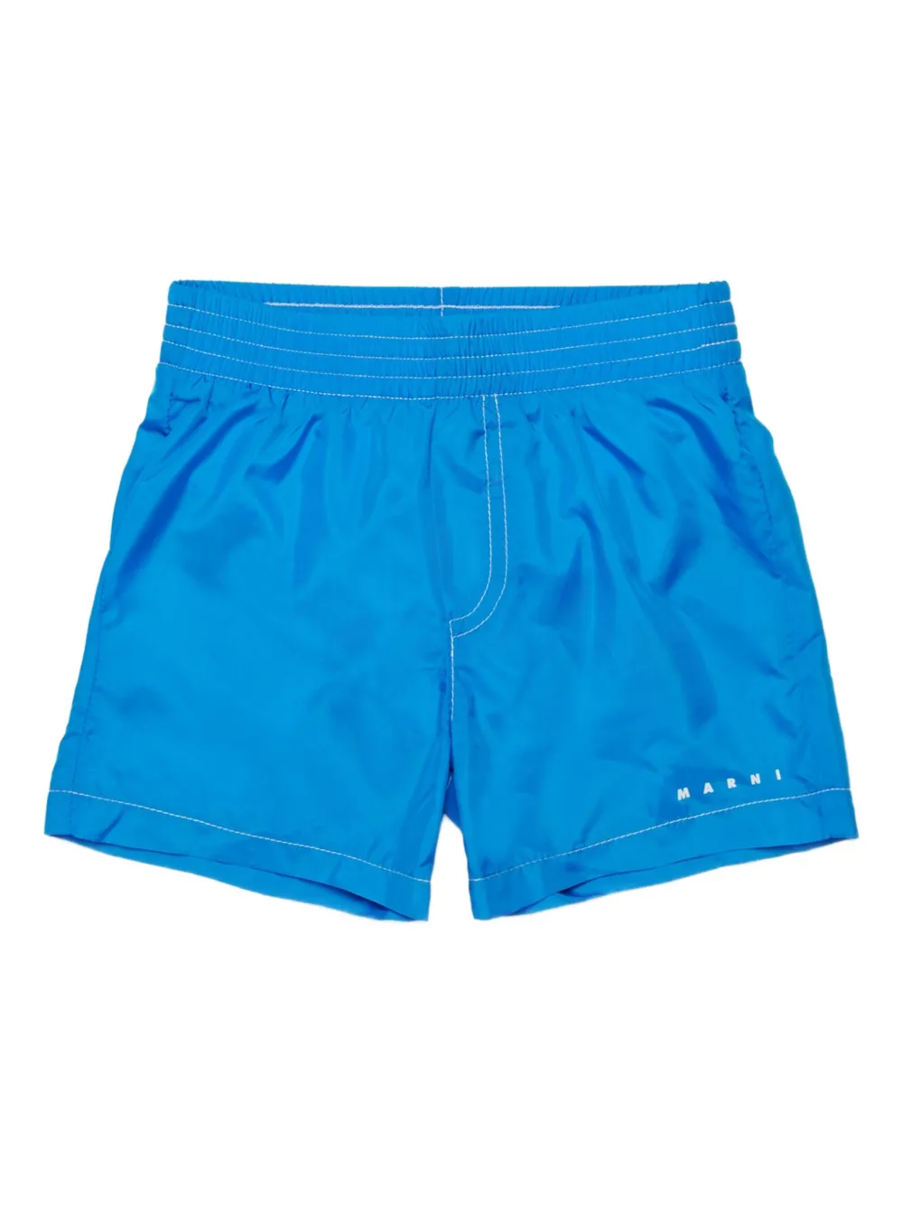 Marni Kids Costume da bagno con logo - Blu