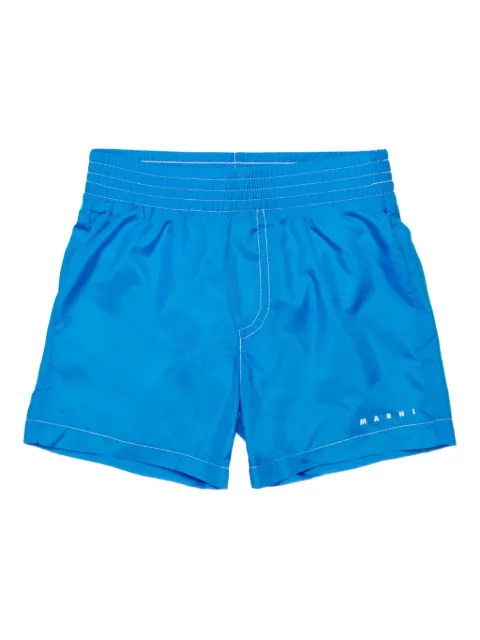 Marni Kids logo swim shorts