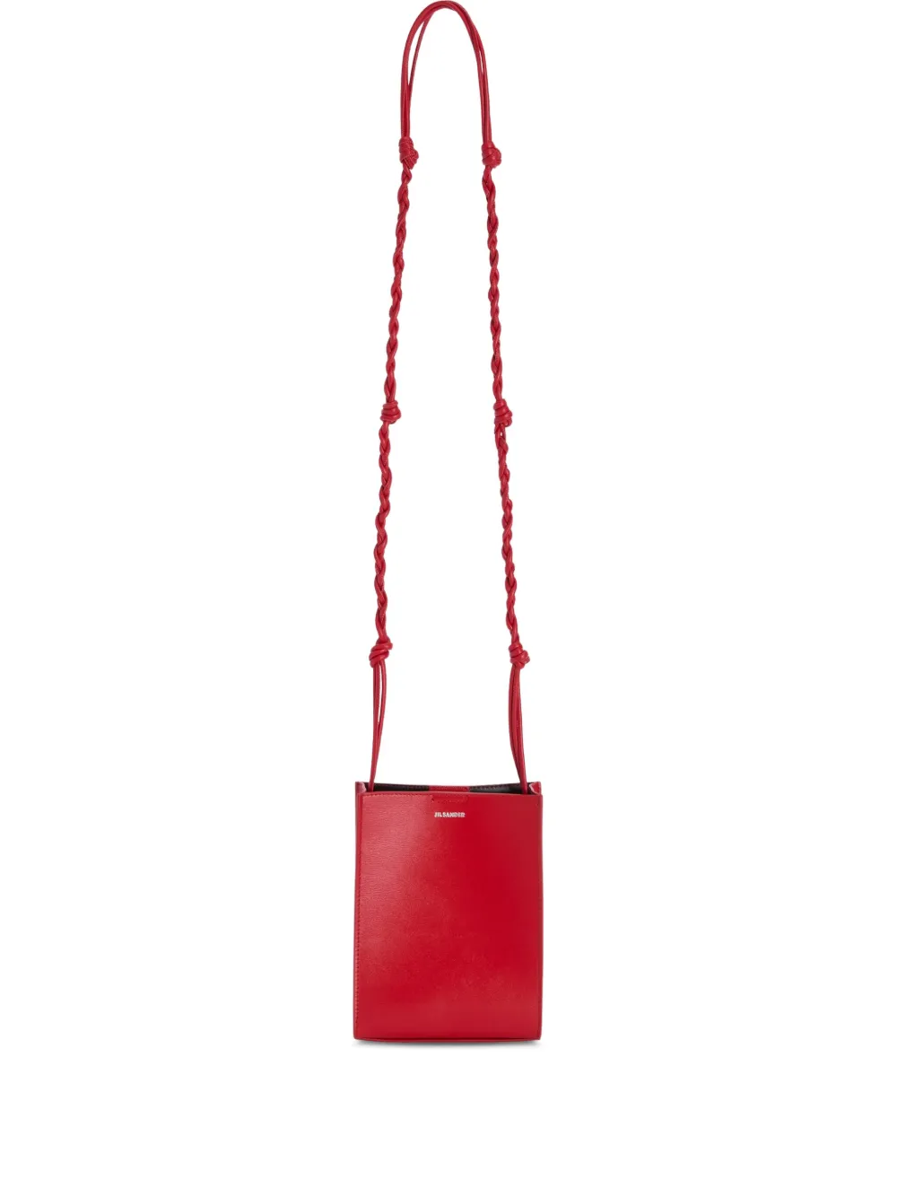 Jil Sander Small Tangle Knotted-strap Cross Body Bag In Red