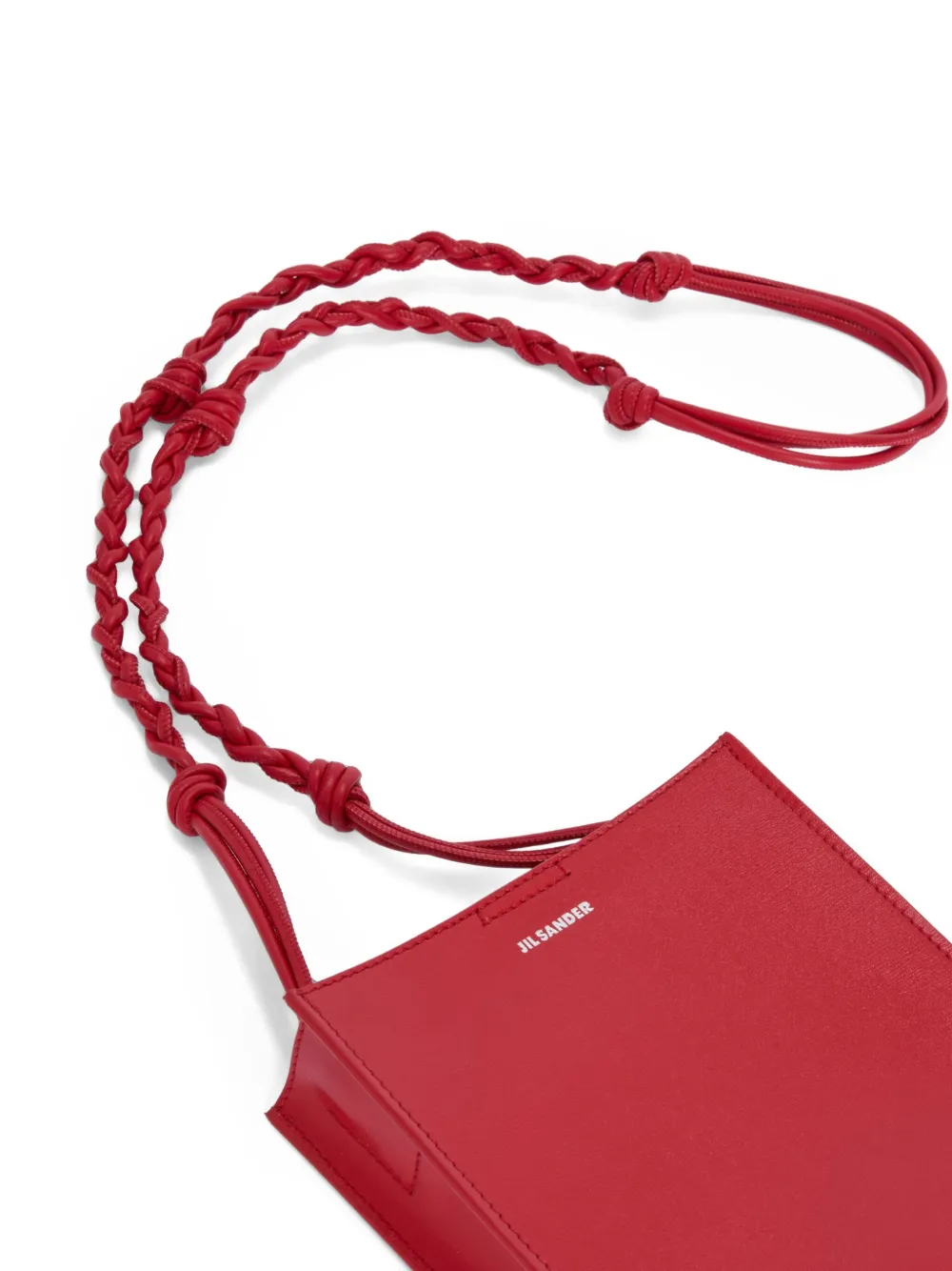 Jil Sander Small Tangle Knotted-strap Cross Body Bag In Red